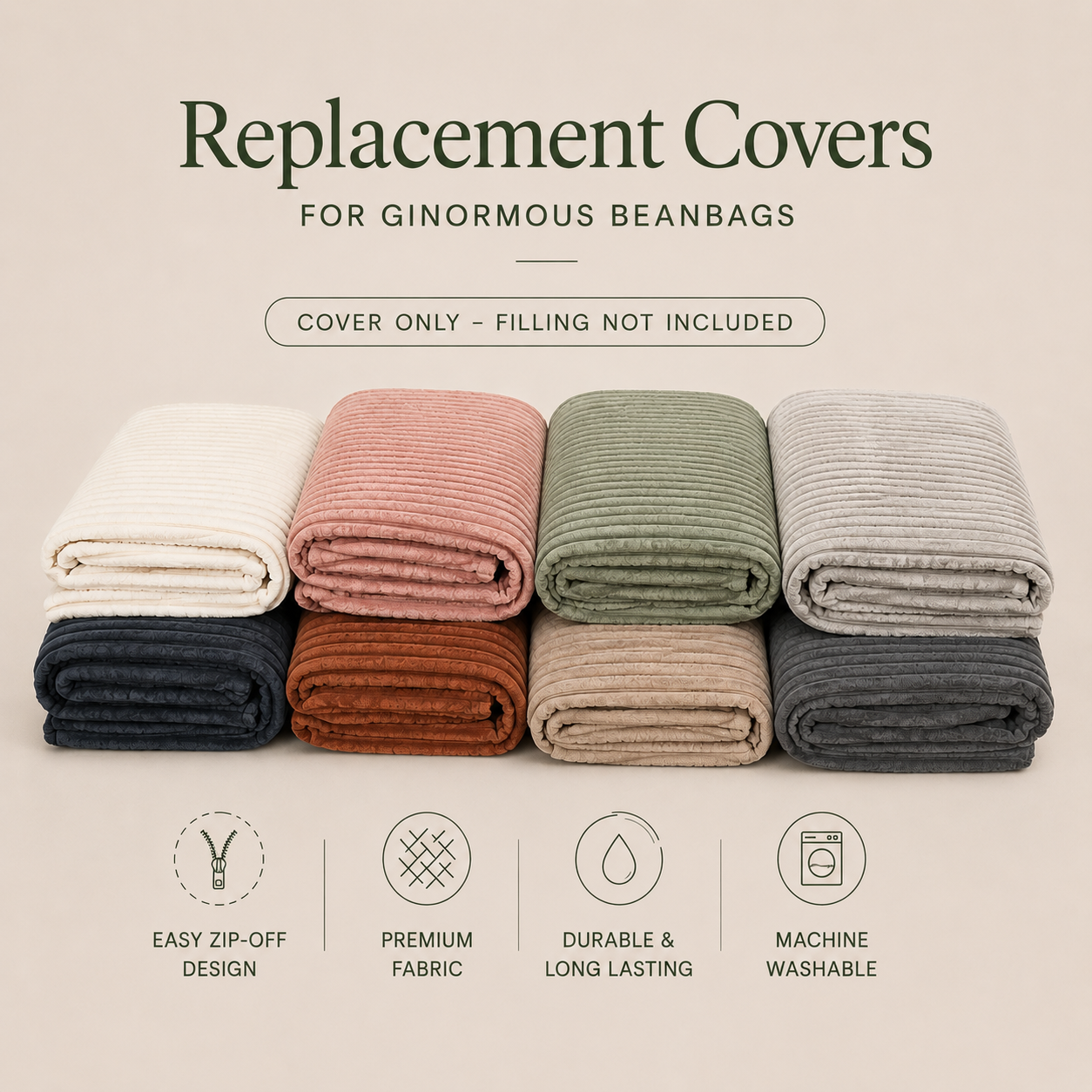Replacement Covers for Ginormous Beanbags