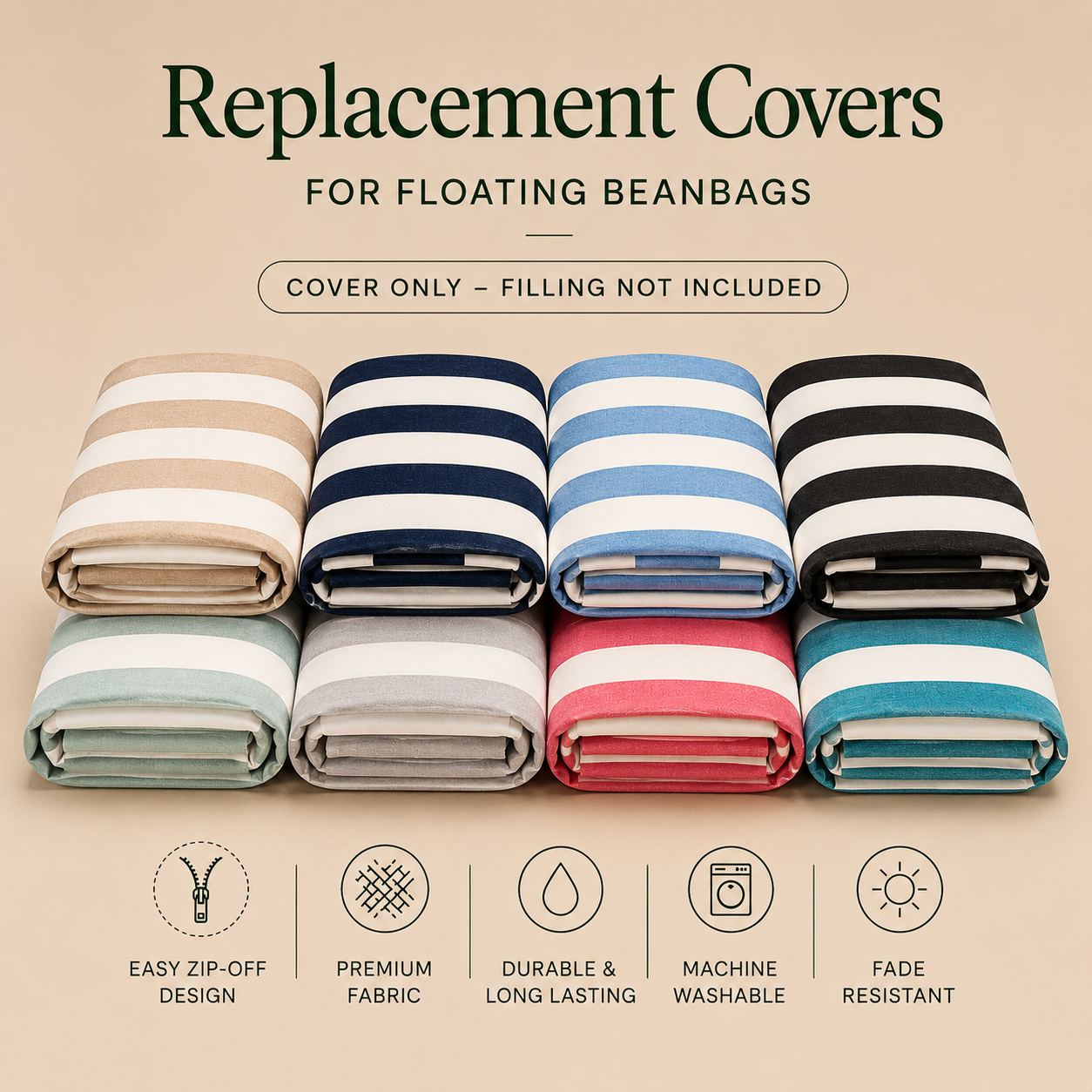 Replacement Covers for Floating Beanbags