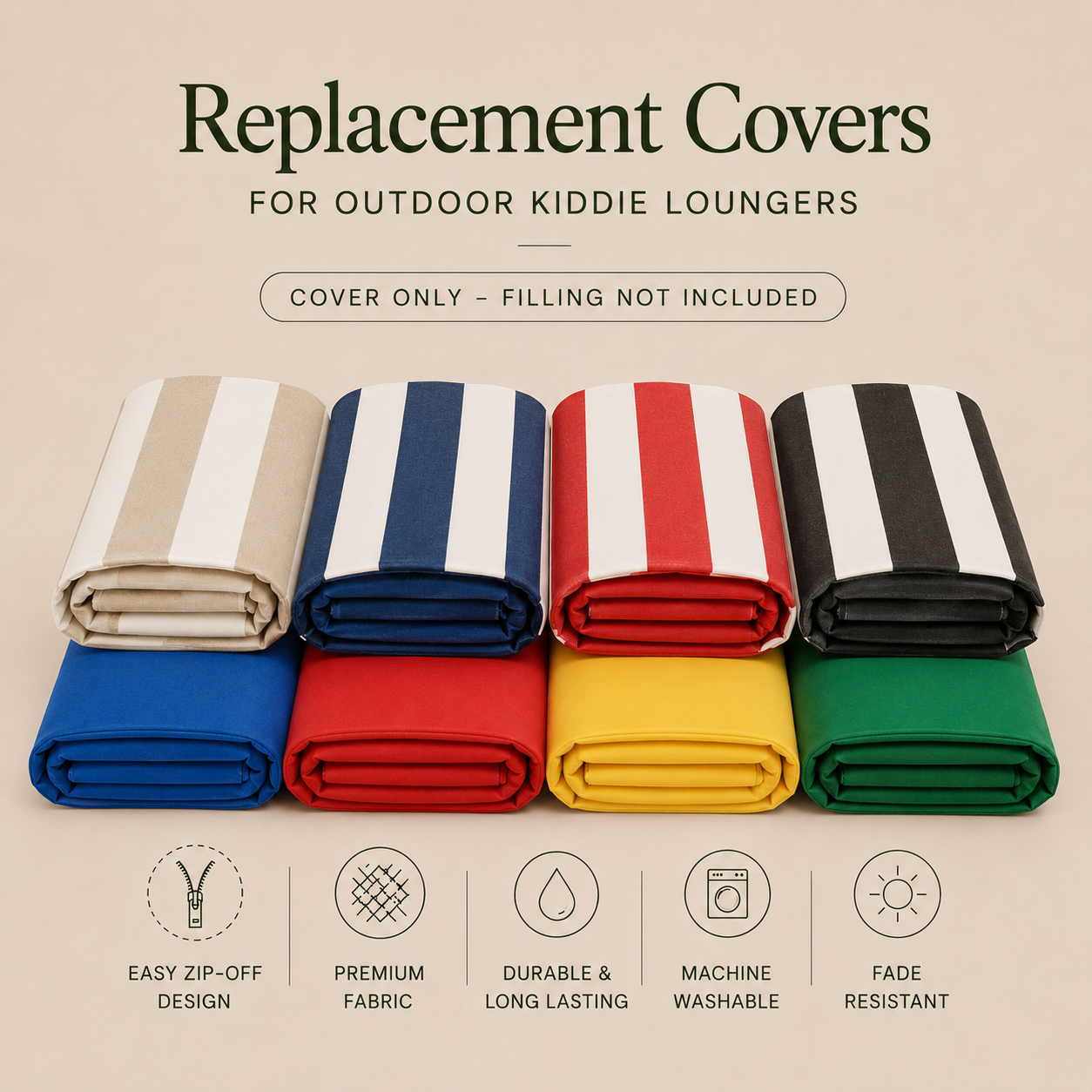 Replacement Covers for Kiddie Beanbag Loungers
