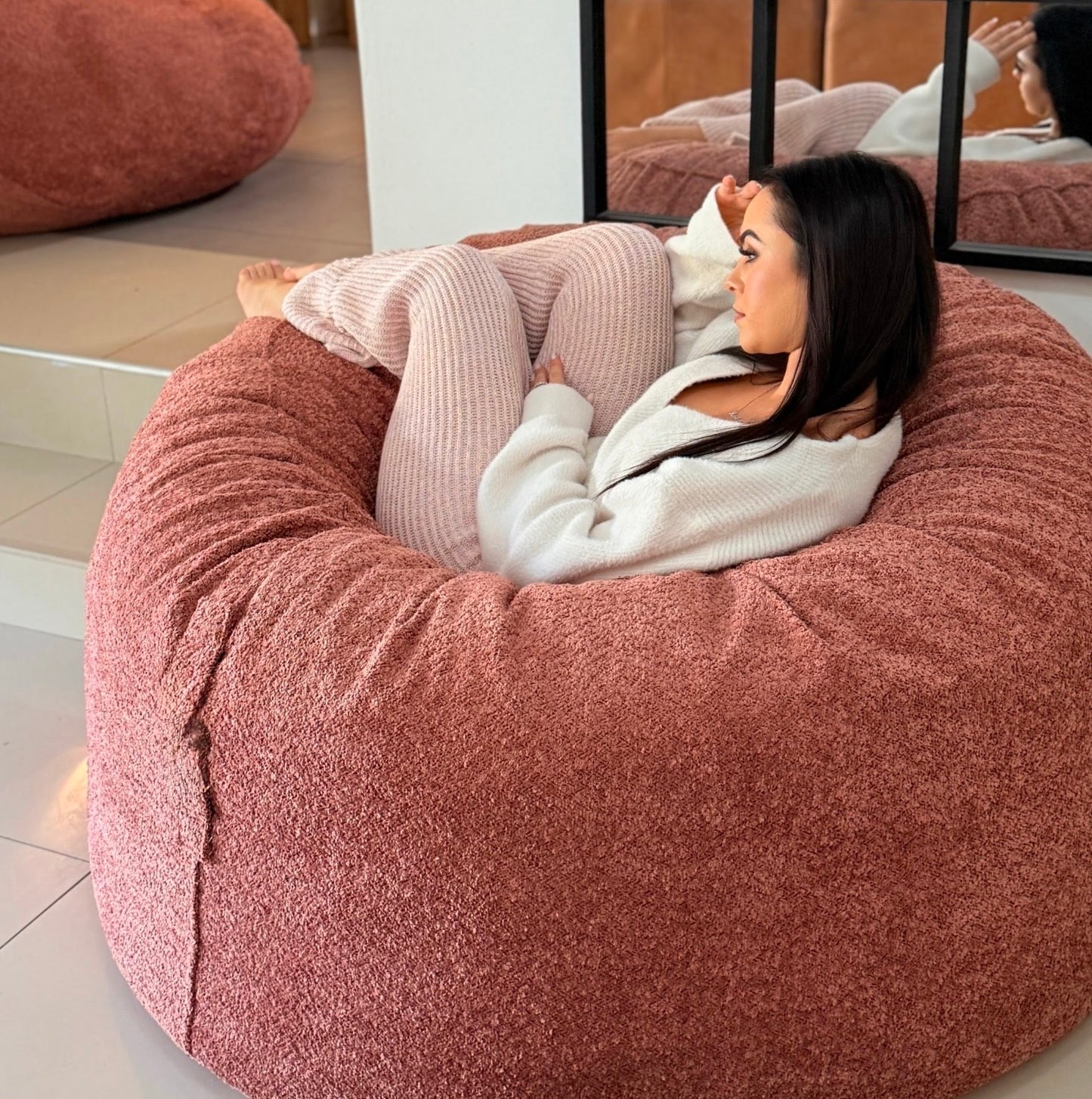 Bouclé Beanbag Loungers