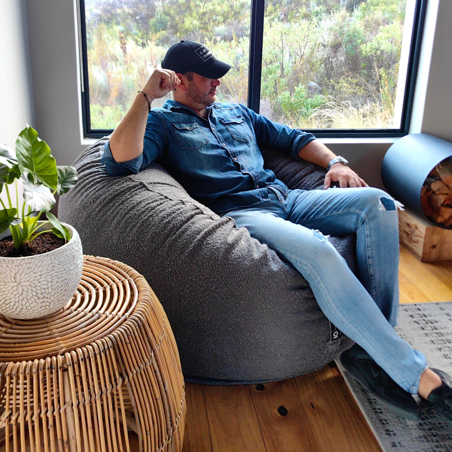Bouclé Beanbag Loungers