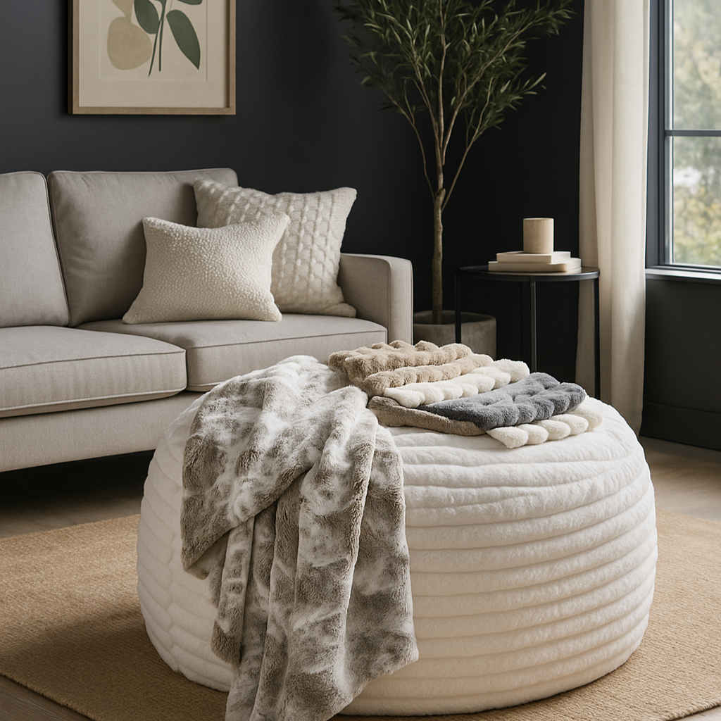 Winter Fur Beanbags